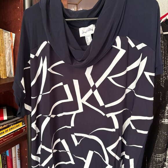 Blue Cowl Neck Top - Picture 1 of 3